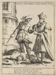 Donde el oro habla, toda lengua calla. Dove loro parla, ogni lingua tace, 1678