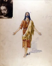 Richard Strauss: Traje de "Salomé" de Giuseppe Palanti (1881-1946) para el papel de Jokanaan para el teatro La Scala de Milán en 1912