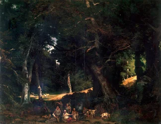 Bosque, pintado por Giuseppe Palizzi