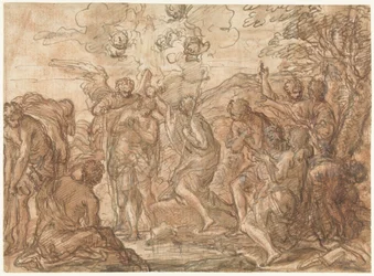 Bautismo de Cristo, en el río Jordán