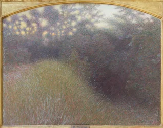 Puesta de sol, Giuseppe Pellizza da Volpedo (óleo)