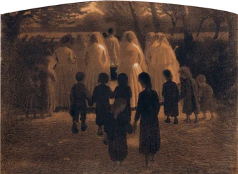El Niño Muerto (Il morticino) por Pellizza da Volpedo, Giuseppe