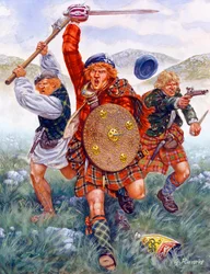 Última rebelión jacobita: la carga de los Highlanders en la batalla de Culloden en 1746
