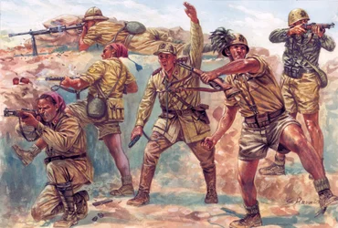 Segunda Guerra Mundial: los bersaglieri italianos en Libia durante la ocupación italiana entre 1934 y 1943 - Segunda Guerra Mundial: los bersaglieri italianos durante la ocupación italiana de Libia