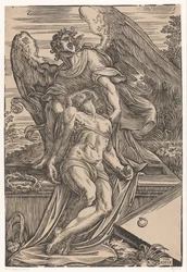 Ángel con el cuerpo de Cristo