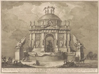 La Prima Macchina para la Chinea de 1773: El Templo de la Paz