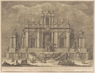 La Prima Macchina para la Chinea de 1774: Hércules y el dragón en el jardín de las Hespérides