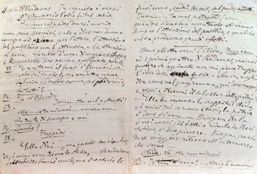 Carta manuscrita de Giuseppe Verdi al autor del libreto de Aida, Antonio Ghislanzoni