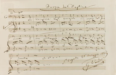 Cita musical de La forza del destino, St Agata, 28 de mayo de 1869, 1869