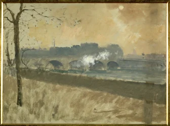 Puente sobre el Sena (óleo sobre lienzo)