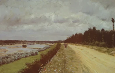 Camino rural a lo largo del Ofanto, por Giuseppe de Nittis