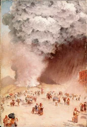 Lluvia de cenizas o la erupción del Vesubio