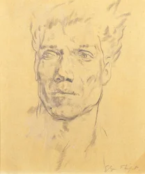 Cabeza de un hombre, c.1920