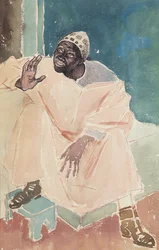 Marroquí sentado, 1936