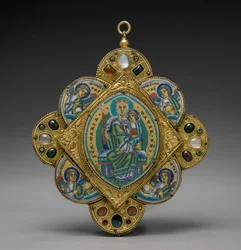 Colgante con la Virgen y el Niño, c. 1160-1170