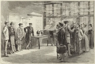 El cólera en Europa (grabado)