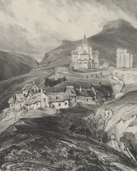 Ábside exterior de la iglesia de Saint-Nectaire, 1831