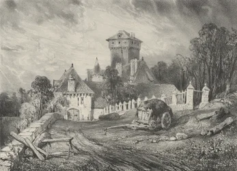 Château de Pesteil en Polminhac, 1832