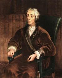 Retrato de John Locke, impreso en 1944 (huella)