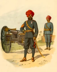La artillería de Bombay, 1890