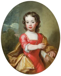Retrato de Algernon Seymour, conde de Hertford, más tarde VII duque de Somerset, de niño, alrededor de los 4 años, c.1688 (óleo sobre lienzo)