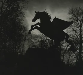 Estatua de Pegaso en los jardines de Mirabell