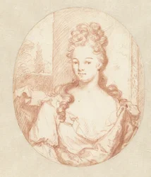 Retrato de una joven desconocida, oval
