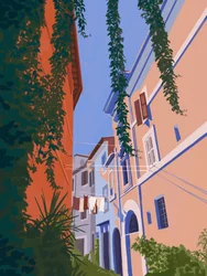 Una encantadora calle europea