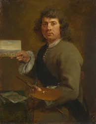 Vista (Retrato de Robert van den Hoecke (1622-1688), antes de 1661 (óleo sobre madera)