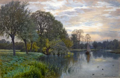 El río Great Ouse al atardecer