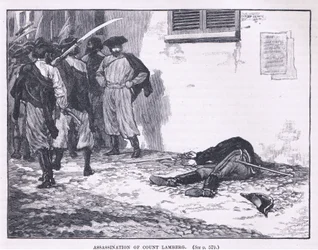 El asesinato del conde Lamberg, 1849