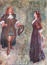 "¿Ahora soy de tu agrado, primo?", de Lorna Doone pub. por W & R Chambers Ltd, 1921