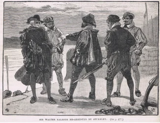 Sir Walter Raleigh re-arrestado por Stukeley 1618