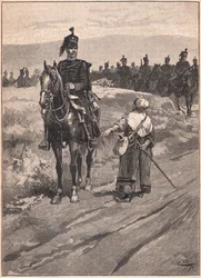 El Duque de Brunswick y sus Húsares (los Brunswickers Negros) AD 1810