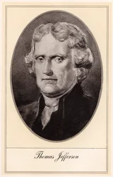 Thomas Jefferson, tercer Presidente de los Estados Unidos, principios del siglo XX