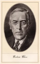 Woodrow Wilson, 28º Presidente de los Estados Unidos, principios del siglo XX