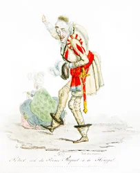 Charles Gabriel Potier en el papel de Príncipe Riquet à la Houppe, c.1825