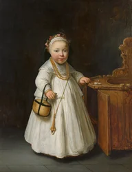 Niña junto a una silla alta, 1640