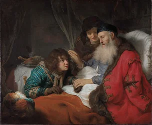 Isaac bendice a Jacob