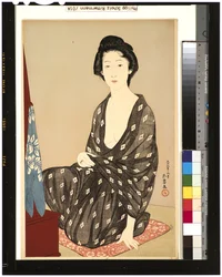 Mujer en kimono de verano, 1920
