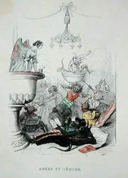 Ángeles y Demonios, ilustración de 