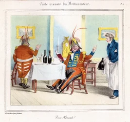 El Mapa Viviente del Restaurador: ¡Dos Langostas! 1831-32 (litografía)