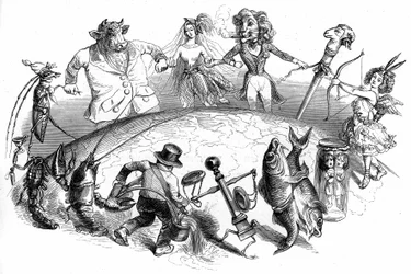 Ilustración para la novela "Un Autre Monde" de Henri Fournier