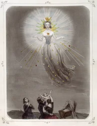 Estrellas: Mujer representando "The Good Star" - por Grandville