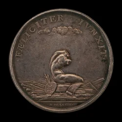 Emblemas de las Artes con el torso del Belvedere reverso, 1673