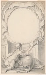 Diseño para el marco que rodea el retrato de Sir Walter Raleigh