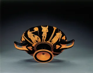 Kylix de figuras rojas del Ático, c.470 a.C.
