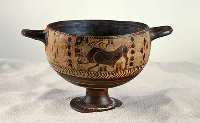 Kotyle de figuras negras, c.600-500 a.C.