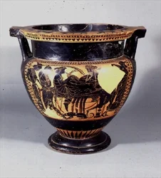 Crátera de columna, Ática, 530-520 a.C.