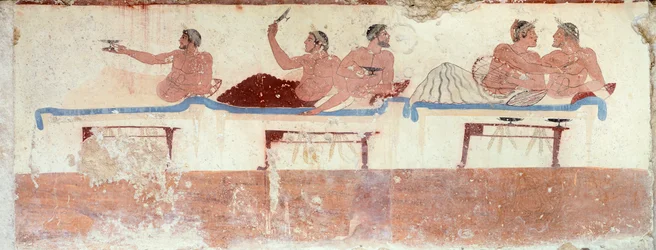 Escena de simposio, c.480-490 a.C.